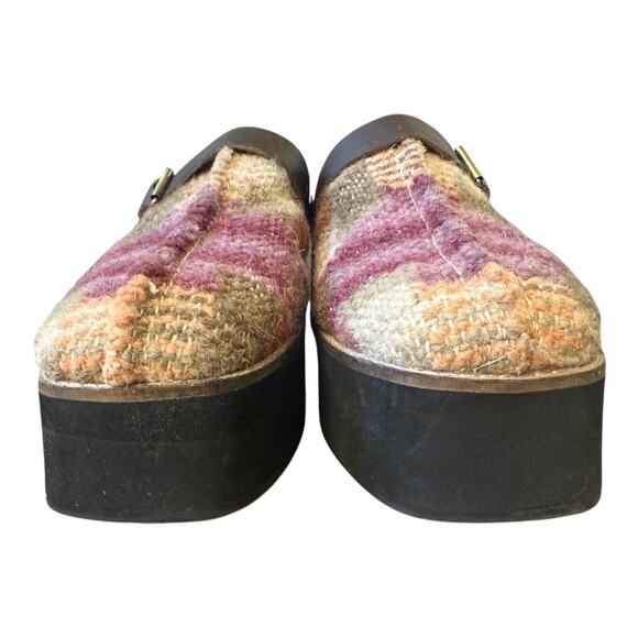 Free People Pink and Brown Platform Clogs - Picture 4 of 8